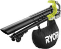 RYOBI ONE+ OBV18 Aspiratore/soffiatore per foglie brushless 18 V – 6,0 m³/min, 200 km/h, senza batteria né caricatore