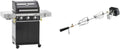 RÖSLE BBQ-Portable Videro E2-P Barbecue elettrico da tavolo – 2 fuochi, griglia scaldavivande, coperchio con inserto in vetro, acciaio