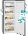 Bomann Congelatore verticale 165 L – 5 cassetti, porta reversibile, vaschetta ghiaccio inclusa, GS 7317.1 bianco