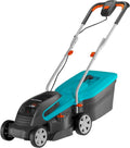 Gardena PowerMax 32/36V P4A Kit tosaerba a batteria pronto all'uso – Fino a 200 m², larghezza 32 cm, cesto 30 L, altezza 20-60 mm, 2 batterie 18 V P4A (14621-20)