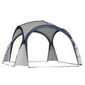 Outsunny Gazebo/tenda da giardino con protezione solare – Fibra di vetro