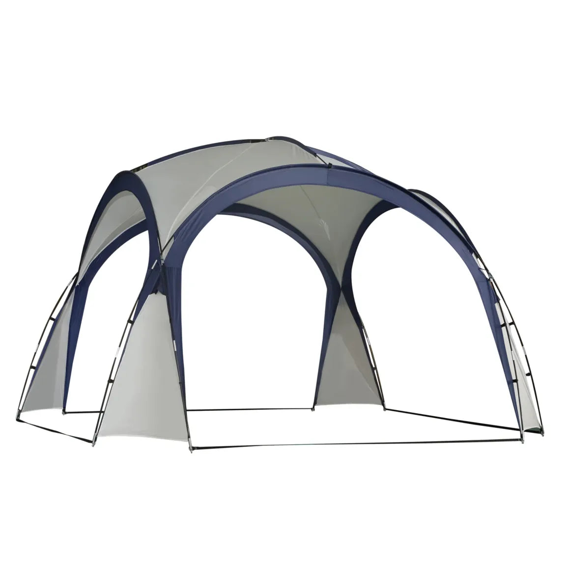 Outsunny Gazebo/tenda da giardino con protezione solare – Fibra di vetro