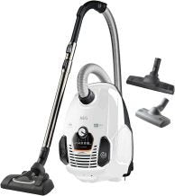 AEG VX7-2-IW-S Aspirapolvere – Ruote morbide 360°, solo 69 dB(A), accessori, impugnatura Ergo, filtro lavabile, 650 W, raggio 12 m