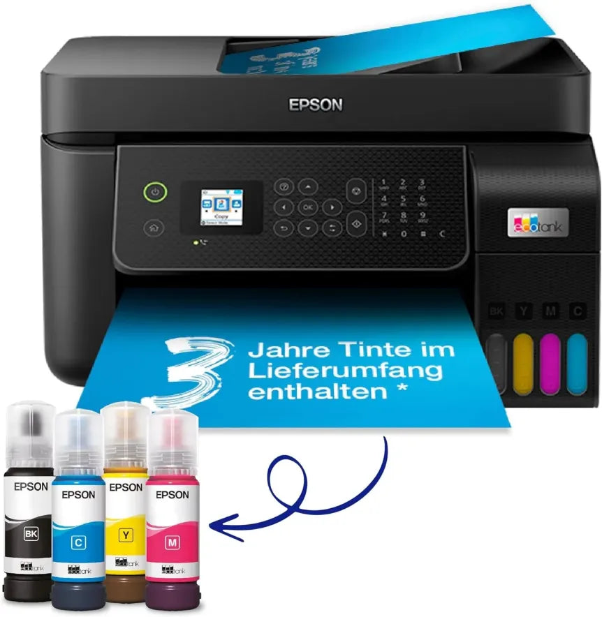 Epson EcoTank ET-4800 Stampante multifunzione A4 Wi-Fi con serbatoi d’inchiostro – Fino a 3 anni di inchiostro inclusi