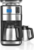 BEEM FRESH-AROMA-PERFECT II Macchina da caffè filtro con macinacaffè – Inox, caraffa termica, timer 24 h, 1000 W, contenitore chicchi 180 g