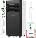 Echos Climatizzatore portatile 3 in 1 Wi-Fi – Kit finestra, tubo di scarico, timer 24 h, telecomando, 9000 BTU, 3 modalità