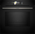 Bosch HMG7361B1 Serie 8 Forno da incasso intelligente con microonde 60 × 60 cm – Prodotto in Germania, Air Fry, anello di controllo digitale, nero