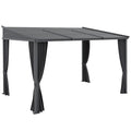Outsunny Pergola con tetto scorrevole – Struttura metallica