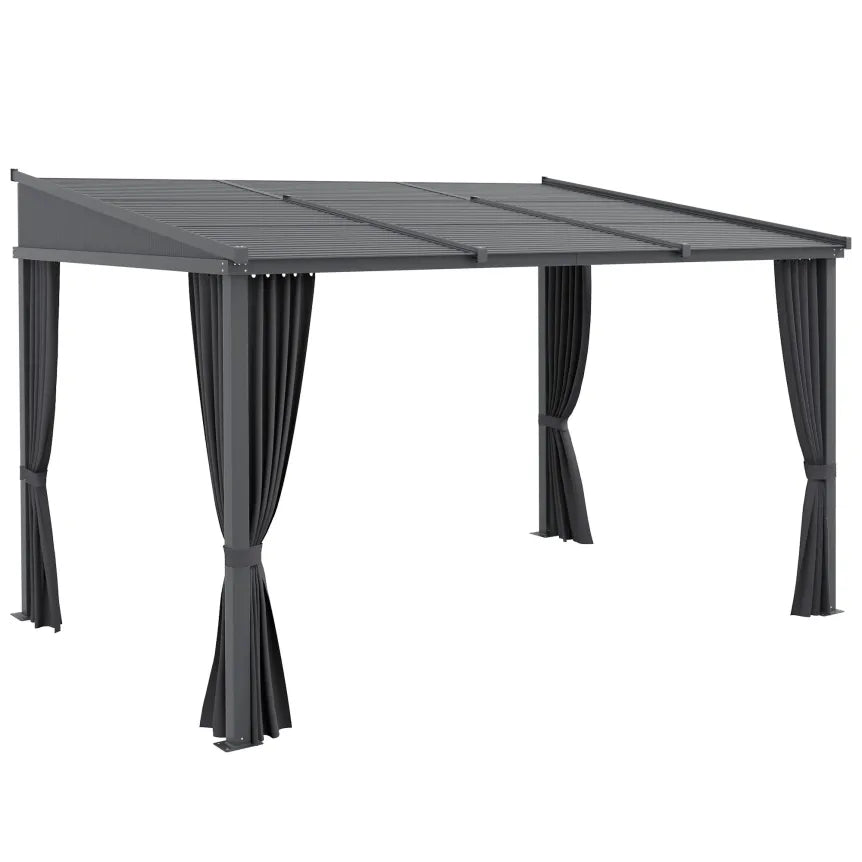 Outsunny Pergola con tetto scorrevole – Struttura metallica