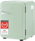 TZS First Austria Mini frigorifero silenzioso 40 L – Design retrò, potenza di raffreddamento regolabile, maniglia porta, sistema termoelettrico, crema