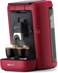 Philips Senseo Maestro Macchina a cialde – Intensità regolabile, funzione memoria, serbatoio 1,2 L, prodotto ecosostenibile, rosso CSA260/90