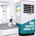 Climatizzatore portatile 3 in 1 Monzana MZKA2000 7000 BTU, 750 Watt, Tubo di scarico, Timer 24 ore, Fino a 25 m², Telecomando, Deumidificatore, Kit