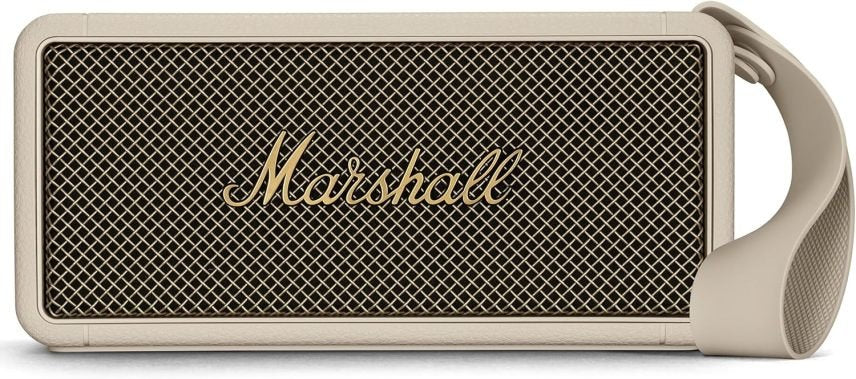 Marshall Middleton Altoparlante Bluetooth portatile wireless – Oltre 20 h di autonomia, impermeabile IP67, crema
