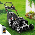 BRAST Tosaerba a benzina semovente – 5,2 kW (7 CV), taglio 55 cm, altezza 30-80 mm, cesto 60 L, motore 4 tempi OHV, telaio in acciaio, Power