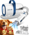oneisall Tosatrice per cani con aspirapolvere – Aspirazione 12.000 Pa, silenziosa, 7 strumenti per toelettatura