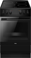Amica SHC 11509 SM Cucina a libera installazione 50 cm – Piano in vetroceramica, forno elettrico, funzione Eco, calore superiore/inferiore, nero opaco