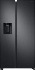 Samsung RS6GA8521B1/EG Frigorifero americano Side-by-Side 178 cm – 634 L, congelatore 225 L, tecnologia SpaceMax, Premium Black Steel