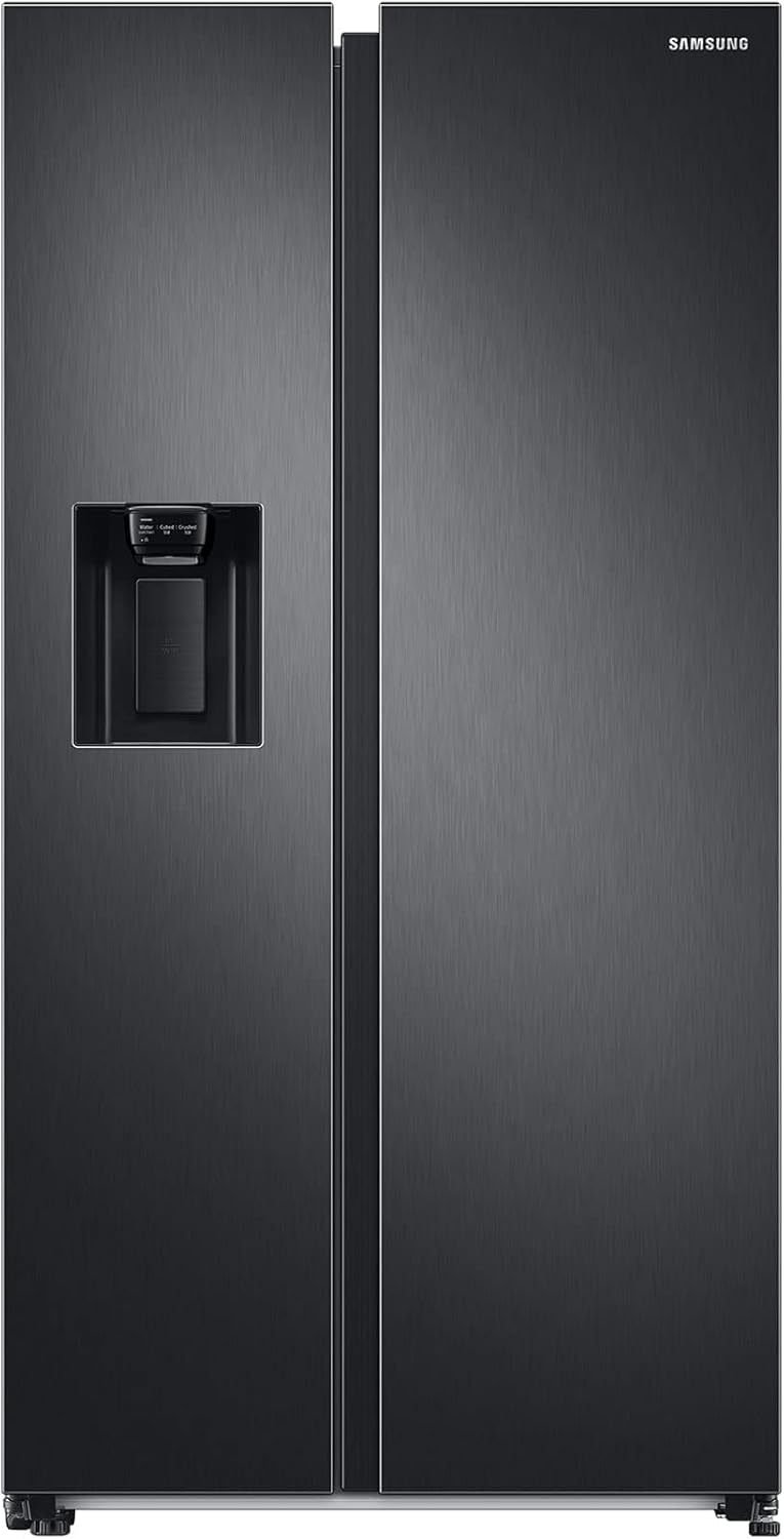 Samsung RS6GA8521B1/EG Frigorifero americano Side-by-Side 178 cm – 634 L, congelatore 225 L, tecnologia SpaceMax, Premium Black Steel