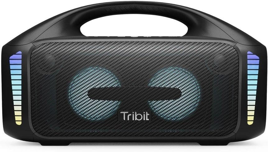 Tribit StormBox Blast Altoparlante Bluetooth portatile da festa 90 W, potente suono stereo con XBass, effetti luce LED, Bluetooth 5.3, impermeabile