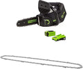 Greenworks Motosega a batteria 40 V con motore brushless – Batteria 2 Ah, caricabatterie e catena di ricambio da 25 cm inclusi