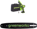 Greenworks Mini motosega a batteria 24 V 10 cm (4 pollici) – Senza batteria né caricabatterie, barra 10 cm inclusa