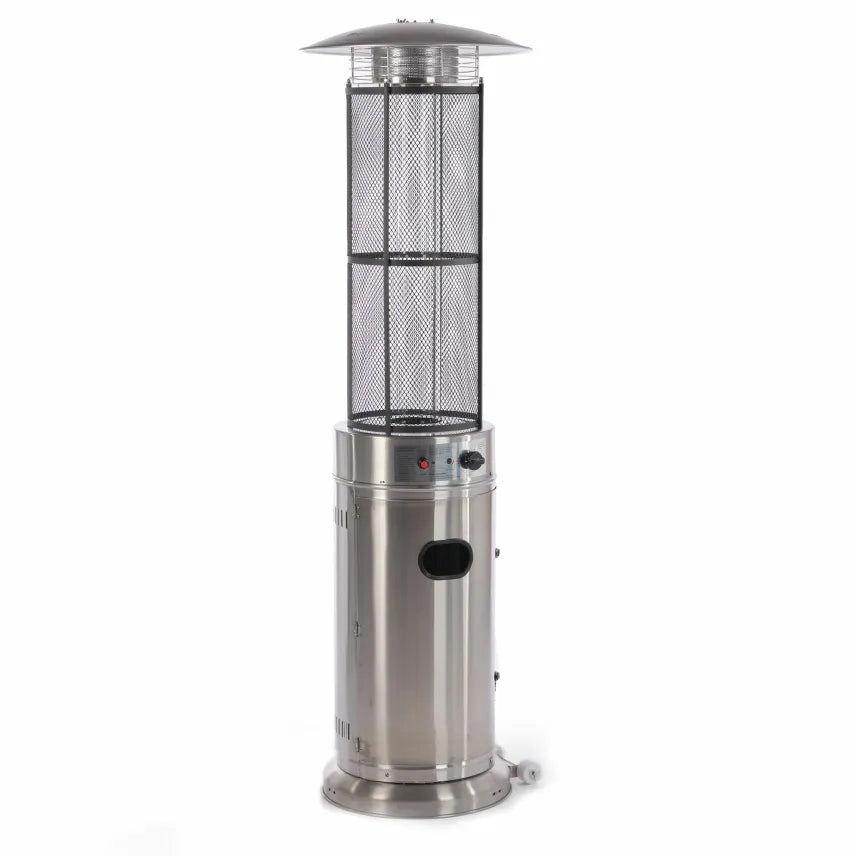 Fornorth Riscaldatore da terrazza Round Tube 11 kW a gas – Inox