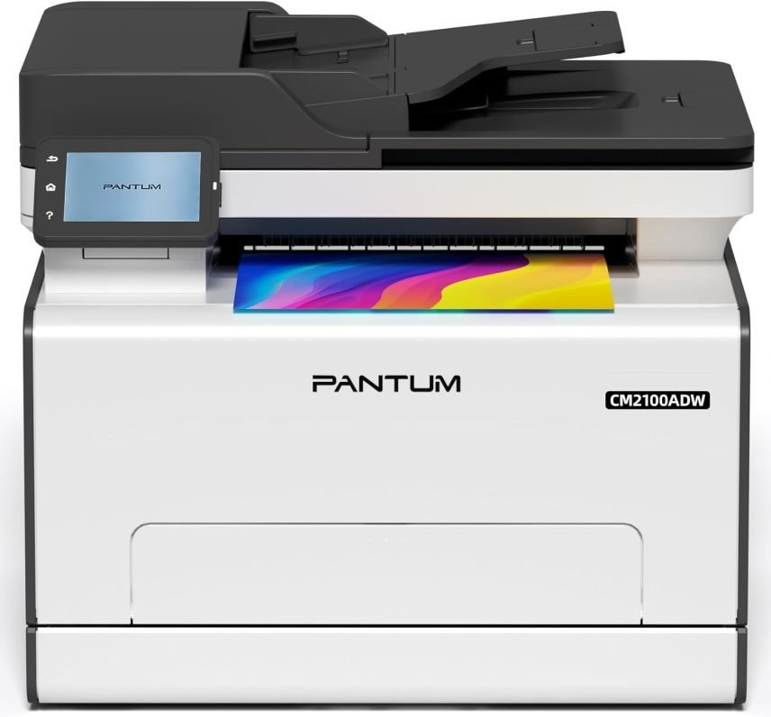 PANTUM CM2100ADW Stampante laser multifunzione a colori – Stampa, copia e scansione con ADF, fronte-retro automatico, Wi-Fi, rete, USB, 20 ppm