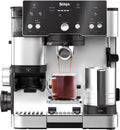 Ninja Luxe Essential ES501EU Macchina da caffè 2-in-1 con macinacaffè e montalatte – Latte, cappuccino ed espresso, 2 impostazioni schiuma, argento