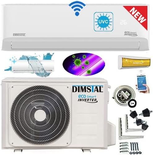 Climatizzatore Ultra Plus 3,5 kW / 12.000 BTU con sterilizzazione UV-C – Wi-Fi/app, SelfClean, FollowMe, kit completo con collegamento da 3 m