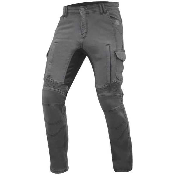 Trilobite Acid Scrambler Jeans moto uomo grigi – Denim stretch, rinforzo Kevlar®, protezioni CE