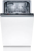 Bosch SRV2HKX41E Serie 2 Lavastoviglie a scomparsa totale 45 cm – Cestello portaposate, asciugatura Extra, InfoLight rosso, AquaStop, multicolore