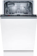 Bosch SRV2HKX41E Serie 2 Lavastoviglie a scomparsa totale 45 cm – Cestello posate, Asciugatura extra, InfoLight rosso, AquaStop, multicolore