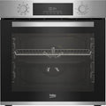 Beko BBSM12340X Set forno + piano cottura a induzione da incasso – 4 zone, forno da 72 L con 8 modalità