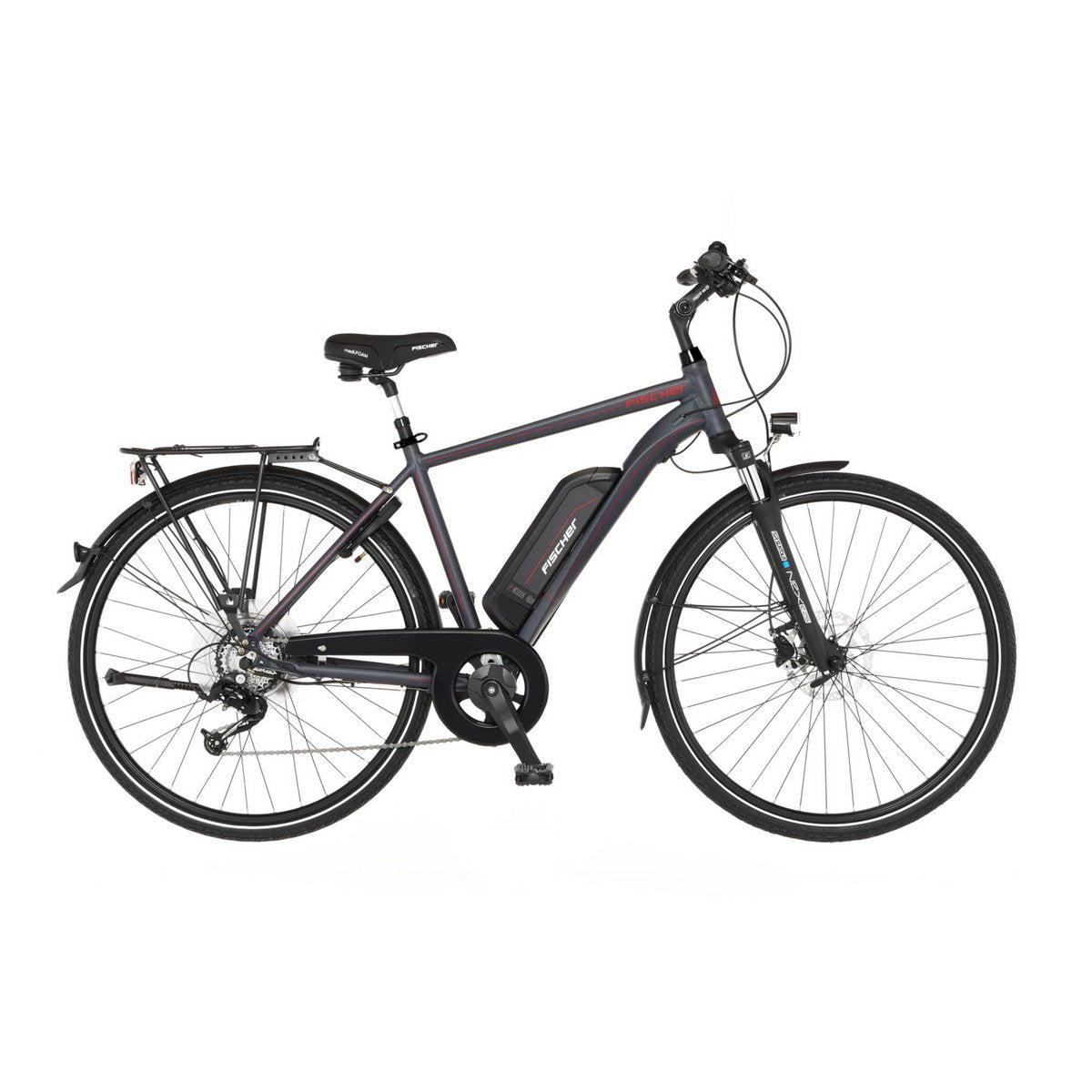 Bicicletta elettrica FISCHER VIATOR 1.0 – Bicicletta da trekking/city con comoda assistenza per l'uso quotidiano e le passeggiate