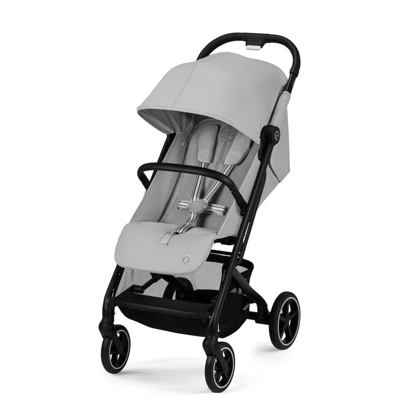 CYBEX Gold Beezy Passeggino con cintura One-Pull, dalla nascita a circa 4 anni (max 22 kg), compatto ed ergonomico, Almond Beige con telaio nero