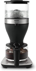 Philips Macchina da caffè filtro all-in-one HD7900/50 – Macinacaffè conico integrato, doppio contenitore chicchi, caraffa in vetro 1,25 L, intensità personalizzabile