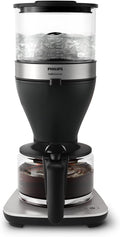 Macchina da caffè con filtro Philips all-in-one HD7900/50 – Macinino conico integrato, doppio contenitore per chicchi, caraffa in vetro da 1,25 L, intensità personalizzabile