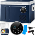 KESSER® Frigo portatile a compressore 2 in 1 doppia zona refrigerazione/congelamento – 2 accumulatori, comandi touch LED, fino a -20 °C, 12/24 V e 230 V