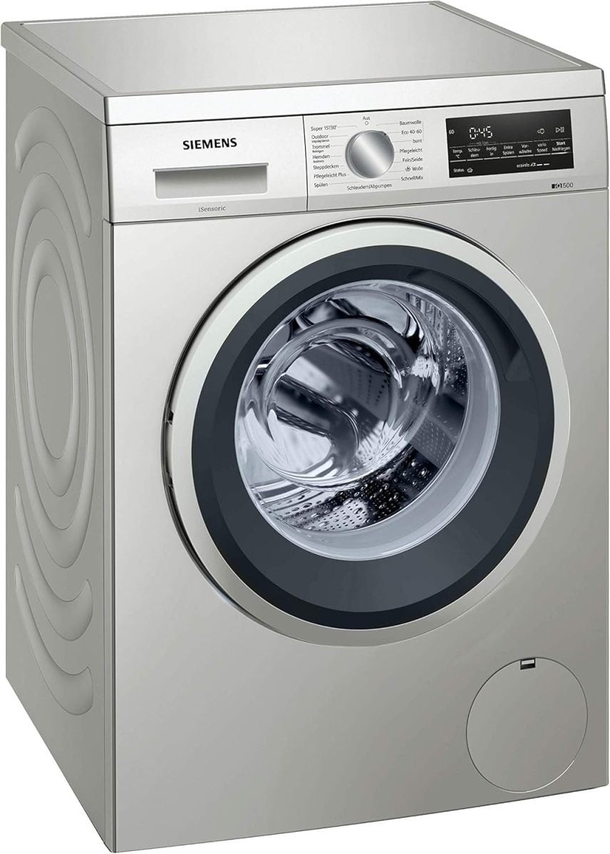 Siemens WU14UTS0 iQ500 Lavatrice sottopiano 9 kg, 1400 giri/min – Programma Outdoor/impermeabilizzazione, varioSpeed, aggiunta bucato