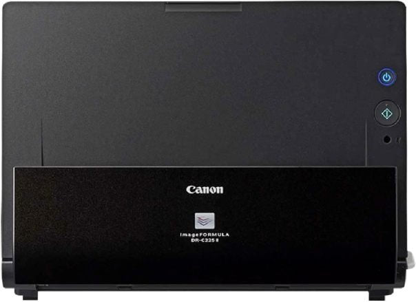 Canon imageFORMULA DR-C225 II Scanner documenti – Fronte-retro, colore 600 dpi, 25 ppm, PDF OCR, compatto, nero