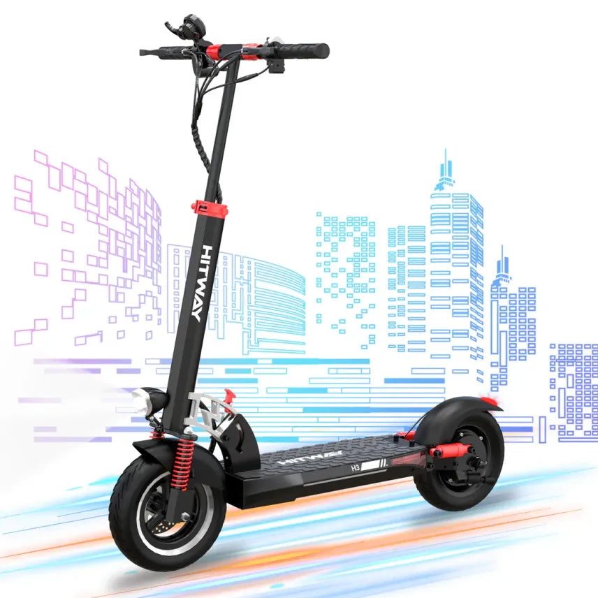 HITWAY HB24 Monopattino elettrico con sedile – Motore 800 W, batteria 48 V