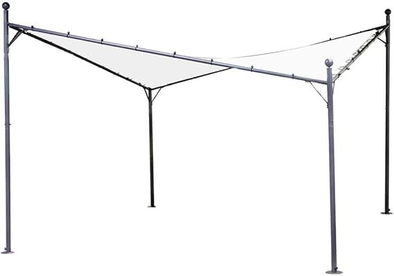 Siena Garden Berlino 261633 Tetto di ricambio per gazebo 4 × 4 m – Poliestere, impermeabile, resistente ai raggi UV, bianco