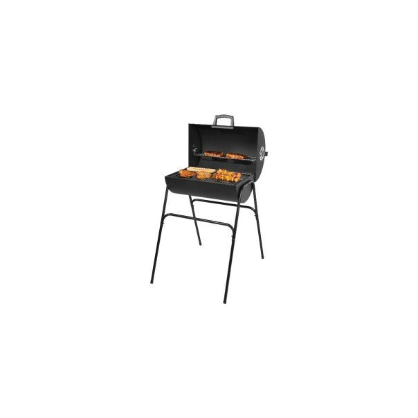 GRILLMEISTER Barbecue a carbone a barile KANSAS – Articolo di seconda scelta, ottime condizioni