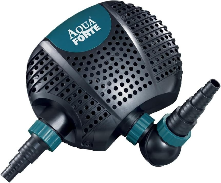 AquaForte O-20000 Plus Pompa per laghetto – Potente per ruscelli, cascate e sistemi di filtrazione