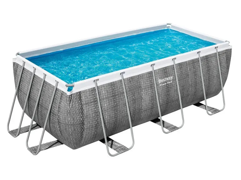 Power Steel™ Kit piscina tubolare completo con pompa filtrante, circa 412 × 201 × 122 cm