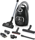 Bosch Serie 8 BGB75X494 Aspirapolvere con sacco – Ideale per allergie, filtro igienico, spazzola parquet/tappeti/piastrelle, cavo lungo, silenzioso, 650 W, blu