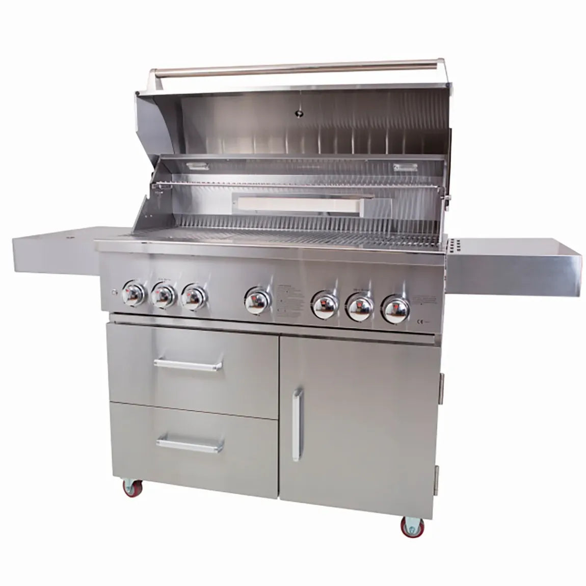 KOBE Barbecue a gas PROFESSIONAL 5+2 – 176,7 × 69 × 128,5 cm