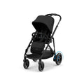 CYBEX Gold e-GAZELLE S Passeggino elettrico – Dalla nascita a ca. 4 anni, 22 kg in singolo/2 × 22 kg in doppio, sistema all-in-one con oltre 20 configurazioni, Moon Black