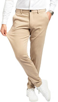 Pantaloni Performance uomo – Vestibilità slim stretch, pantaloni eleganti per ufficio, tempo libero e uso quotidiano