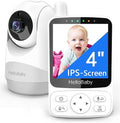 HelloBaby Baby monitor video con telecamera – Autonomia 29 h, PTZ 355°/120°, zoom 2×, visione notturna IR, modalità ECO, portata 305 m, audio bidirezionale